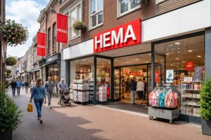 Bedrijven in Kerkrade HEMA winkel in winkelstraat van Kerkrade